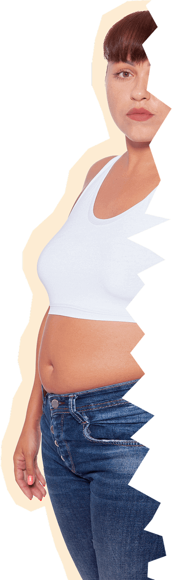 Woman left part